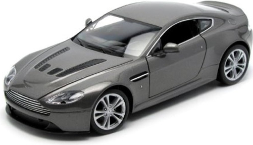 Welly Aston Martin 2010 V 12 Vantage stříbrný 1:24