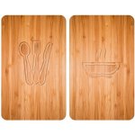 Wenko Univerzální deska na sporák, 2dílná (vzhled dřeva) – Sleviste.cz