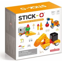 Magformers Stick-O Stavební auta 26 ks