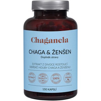 Chaganela Extrakt čagy se sibiřským ženšenem 150 kapslí – Hledejceny.cz