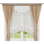 Fliying Sada záclon se závěsem L 595 béžová/bílá 400x160 cm – Zboží Dáma