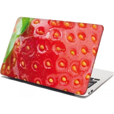 Sablio Samolepka na notebook Detail jahody - 38x26 cm – Zboží Živě