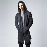 Urban Classics Long Hooded Open Edge Cardigan charcoal – Zboží Dáma