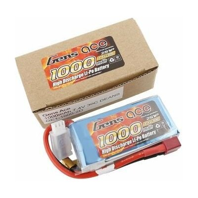 Gens ace Battery LiPo 2S 7.4V-1000-30C Deans 76x37x13mm 70g – Zboží Mobilmania