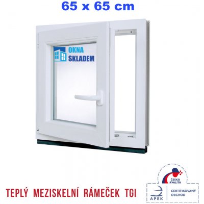 ERKADO 65x65 cm bílé otevíravé i sklopné levé – Hledejceny.cz