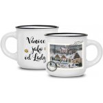 Nekupto Vánoční mini hrneček Zimní krajina Josef Lada 100 ml – Zboží Dáma