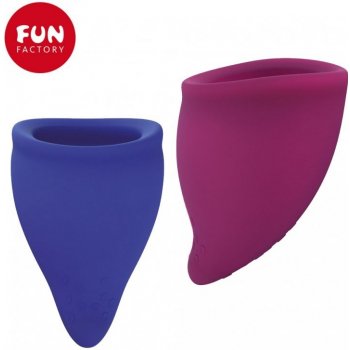 Fun Cup menstruační kalíšek size B fialový a modrý 2 ks