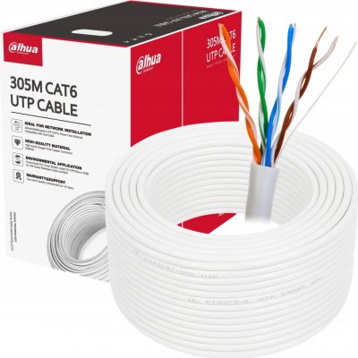 Dahua Technology PFM920I-6UN-C-V2, Cat6 U/UTP (UTP), 305m, bílý – Hledejceny.cz