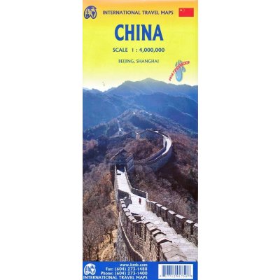 ITMB Publishing mapa China (Čína) 1:3,8 mil. ITM voděodolná – Hledejceny.cz