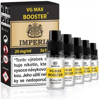 Booster báze Imperia VG Max (0/100): 5x10ml / 20mg – Zbozi.Blesk.cz