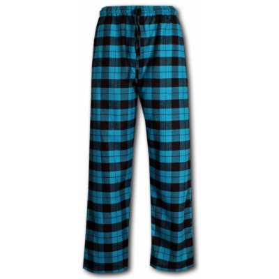 Luiz 1780 pánské pyžamové kalhoty flanel modré – Zboží Mobilmania