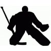 Hokejové doplňky Tempish nálepka silueta hokejový brankář