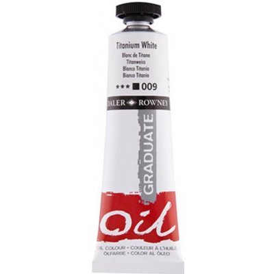 Olejová barva Daler-Rowney 38 ml titanová bílá – Zboží Dáma