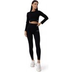 GymBeam Dámské legíny Ribbed FLO Black – Zboží Dáma