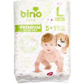 BINO Baby přebalovací podložky 6 ks 60 x 90 cm