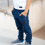 Vyladěné indigo džínové tepláky – Zboží Mobilmania