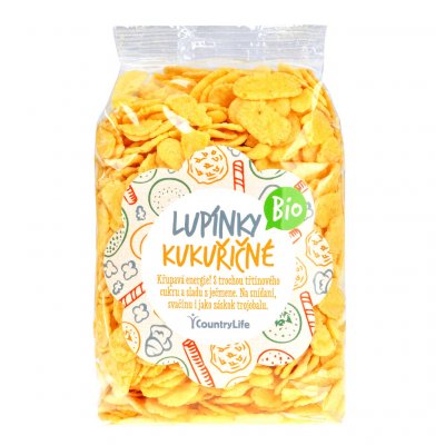 Country Life Lupínky kukuřičné Bio 200 g