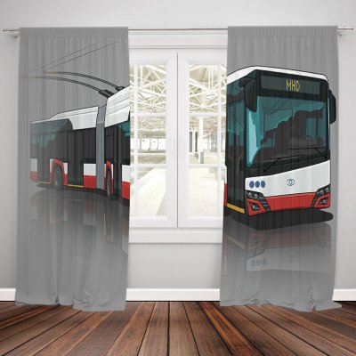 IMPAR Závěsy Škoda 27Tr (Rozměr : 140x250, Materiál: Interlock) – Sleviste.cz