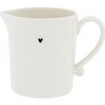 Bastion Collections Keramický džbánek Heart in Black 300 ml bílá – Zboží Dáma