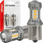 LED žárovky STANDARD BAU15S PY21W 2x1860SMD 3030 15SMD Orange 12/24V AMIO-05002 – Hledejceny.cz
