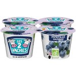 Les 2 Vaches BIO Jogurt borůvkový 4 x 115 g – Hledejceny.cz