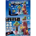 Toybit Magnetická stavebnice Minecraft Diamond Lava TNT 87ks – Zboží Dáma