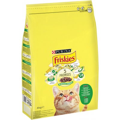 Friskies Adult granule králik kuře zelenina 4 kg – Hledejceny.cz