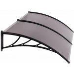 MultiGarden AW-017D stříška nad vchodové dveře 200×100 cm dvojitá polykarbonátová krytina šedá – Zboží Mobilmania