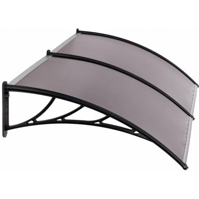 MultiGarden AW-017D stříška nad vchodové dveře 200×100 cm dvojitá polykarbonátová krytina šedá – Zboží Mobilmania