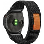 Eternico Nylon Loop Strap for Garmin QuickFit 22mm black AET-QF22NLS-bl – Zboží Živě