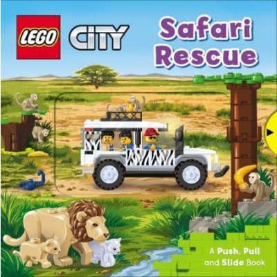 LEGO R City. Safari Rescue - A Push, Pull and Slide Book AMEET StudioBoard book – Zboží Mobilmania
