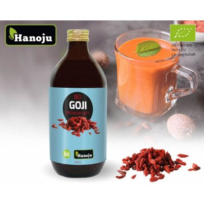 Hanoju Goji premium 100% šťáva, bio 500 ml – Zboží Mobilmania