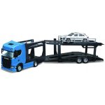 Bburago Kamion Multicar Carrier Scania 770S Blue + Porsche Macan 1:43 – Hledejceny.cz