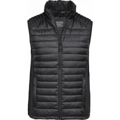 Tee Jays Softshellová prošívaná vesta Bodywarmer s polstrováním černá
