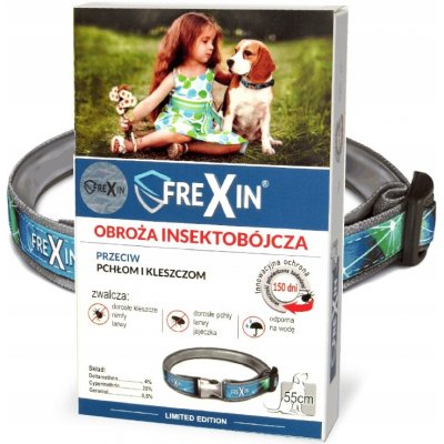 Frexin obojek proti hmyzu proti blechám a klíšťatům 55 cm – Hledejceny.cz