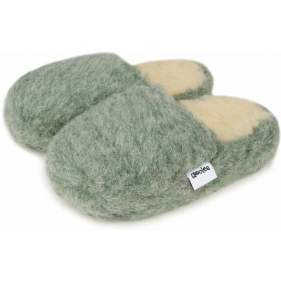 Vlnka dětské TV papuče z ovčí vlny zelená – Zboží Dáma
