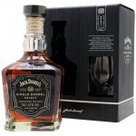 Jack Daniel's Single Barrel 45% 0,7 l (dárkové balení 1 sklenice) – Zboží Dáma