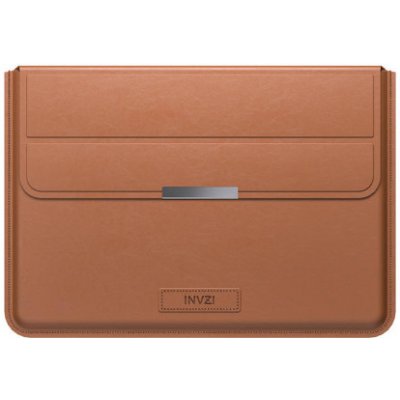 INVZI Leather Sleeve obal na MacBook Pro / Air 15 - 16'', hnědý CA121