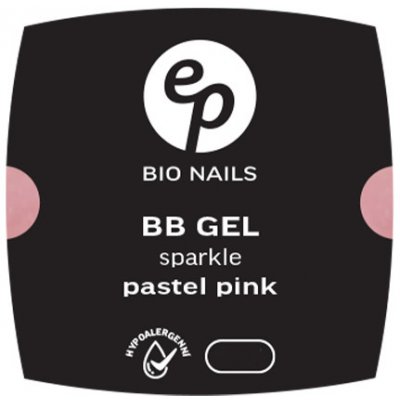 BIO nails BB Fiber SPARKLE PASTEL PINK jednofázový hypoalergenní gel 15 ml