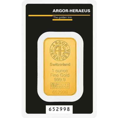 Argor-Heraeus zlatý slitek kinebar 1 oz – Zboží Dáma