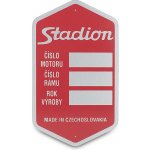 Štítek rámu červený STADION