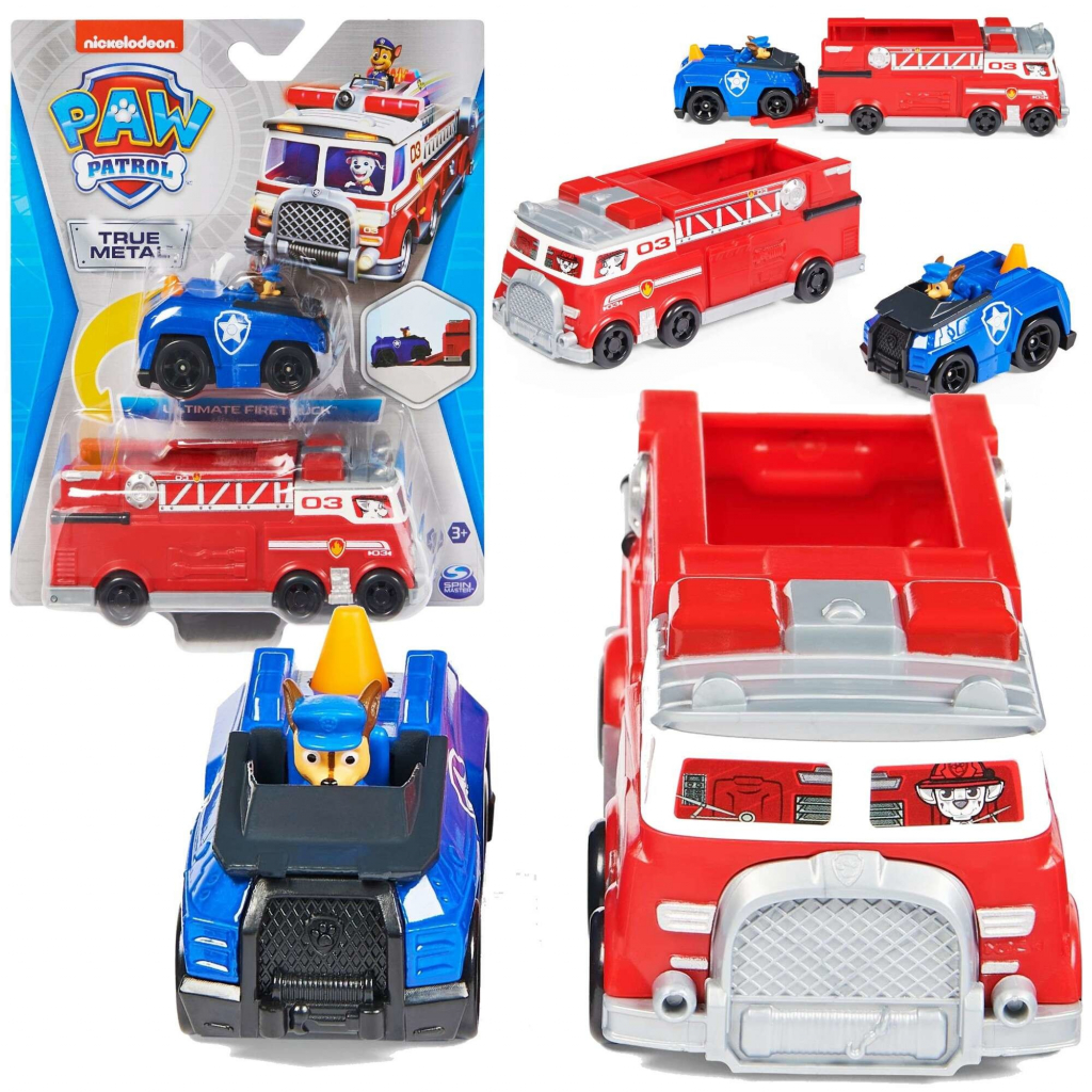 Spin Master PAW PATROL HASIČSKÝ VŮZ DIE-CAST S AUTÍČKEM