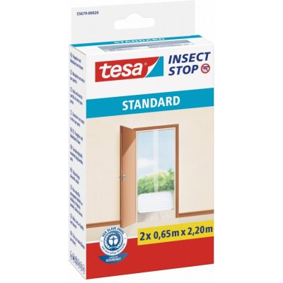 Tesa 55679-00020-06 Síť proti hmyzu STANDARD, do dveří, bílá, 2x 0,65 x 2,2m – Hledejceny.cz