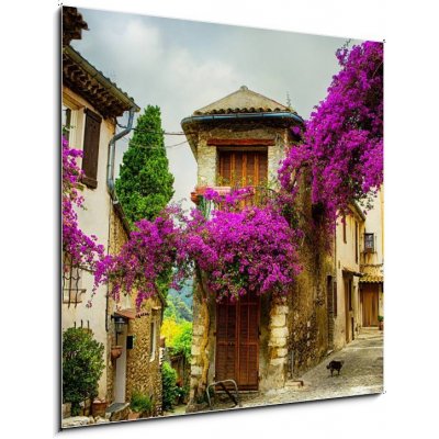 Obraz 1D - 50 x 50 cm - art beautiful old town of Provence krásné staré město Provence – Zboží Mobilmania
