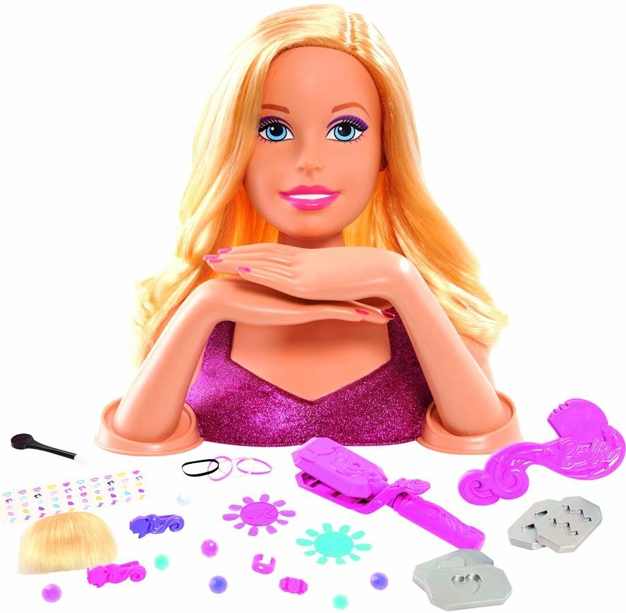 Barbie česací hlava s duhovými vlasy 30 x 25 cm od 1 499 Kč - Heureka.cz