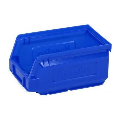 Manutan Plastový box 8,3 x 10,3 x 16,5 cm, modrý