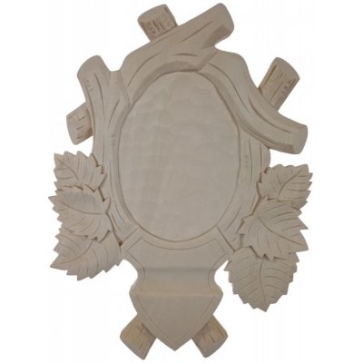 Dřevo Novák Podložka pod trofej č.142 přírodní bez povrchové úpravy lipová ratolest – Zboží Dáma