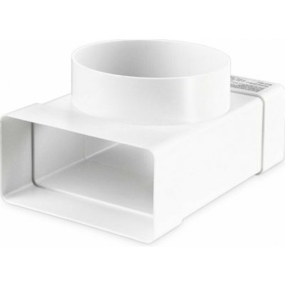 VENTS odbočka plastová T kus 90° přechod kruhové ploché potrubí 100 mm 60 x 204 mm – Zboží Mobilmania