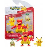 Jazwares Pokémon akční Pikachu Magmar a Turtwig – Sleviste.cz