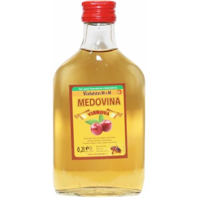 Včelařství M+M medovina dezertní višňová 0,2 l – Zboží Dáma